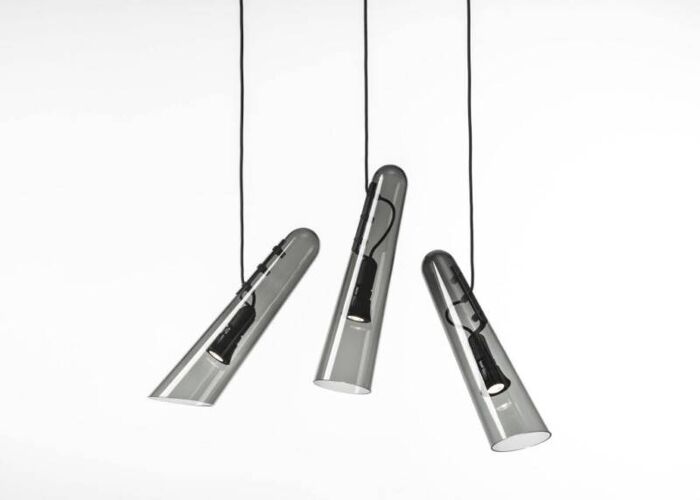 Závěsné svítidlo v elegantním tvaru Flutes Designové lustry Hotely a restaurace