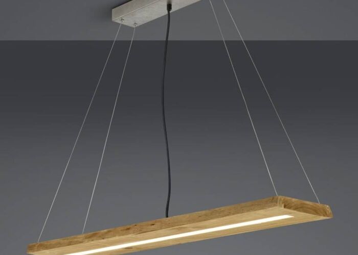 Jemné elegantní závěsné LED svítidlo z přírodního dřeva Brad stmívatelné LED lustry Ložnice