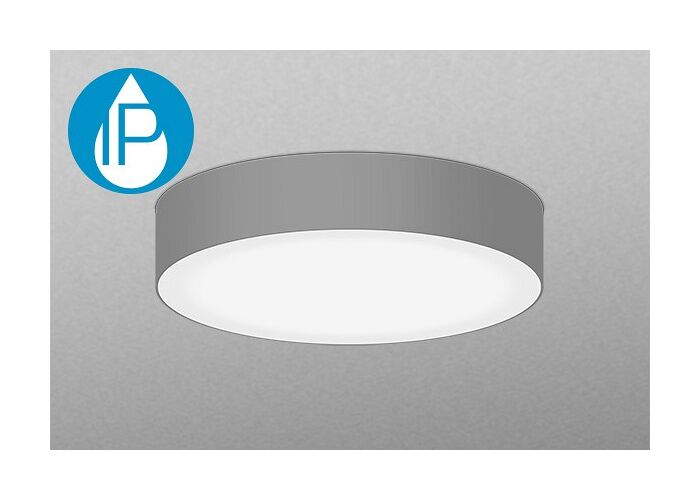 Nízké přisazené stropní svítidlo Mivvy ALMA IP65 Ø 355 × 50 mm 33 a 28 W LED stropní svítidla Kanceláře