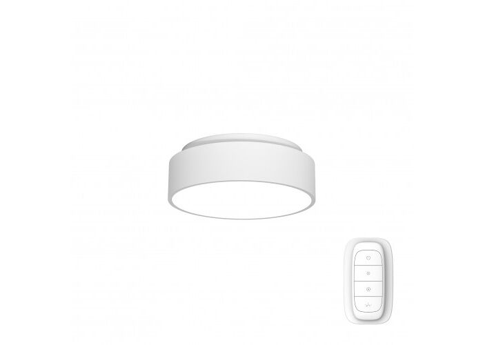 Stmívatelné LED svítidlo Rondate v bílé a černé barvě s dálkovým ovladačem LED stropní svítidla Chytré osvětlení