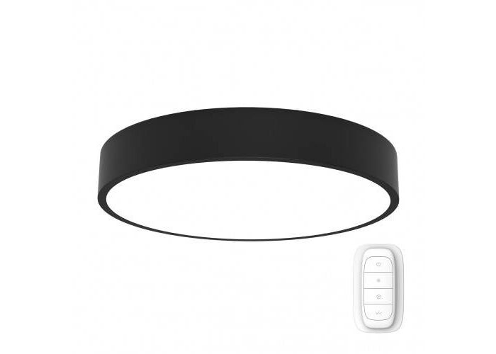 Stmívatelné LED svítidlo Rondate v bílé a černé barvě s dálkovým ovladačem LED stropní svítidla Chytré osvětlení