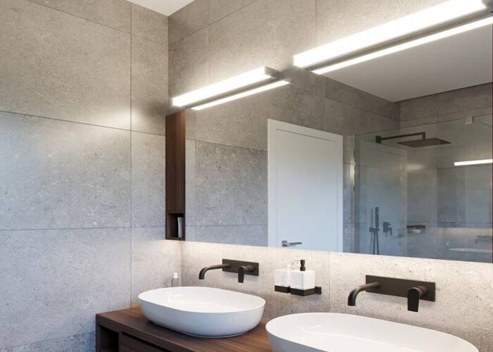 Lineární hliníkové LED svítidlo TONDA/QUADRA Osvětlení interiéru Koupelna