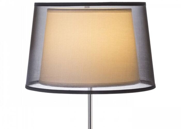 Stojací lampa ESPLANADE s dvojitým textilním stínidlem Designové lampy Ložnice