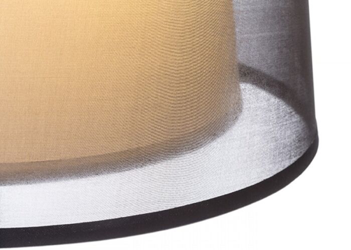 Stojací lampa ESPLANADE s dvojitým textilním stínidlem Designové lampy Ložnice