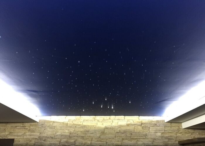 Hvězdné nebe z optických vláken 250 bodů Hvězdné nebe Osvětlení do ložnice