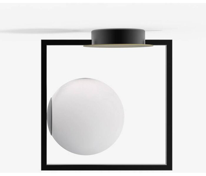 Stropní designové svítidlo Pala v nestárnoucí černo-bílé kombinaci Designová stropní svítidla Hotely a restaurace