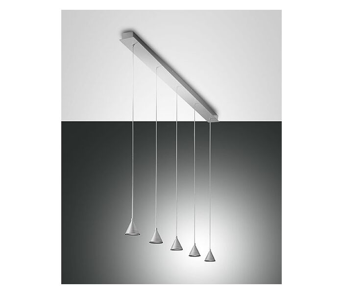 Moderní LED lustr DELTA s pěti závěsy na liště LED lustry Kuchyně